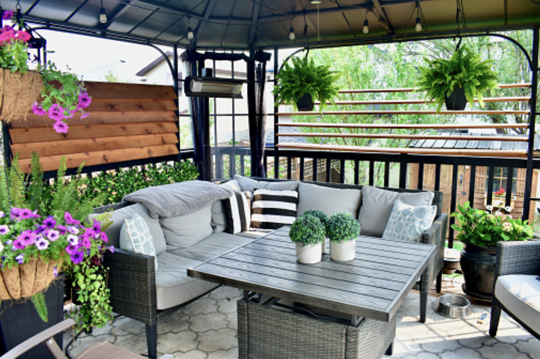 outdoor pergola and patio